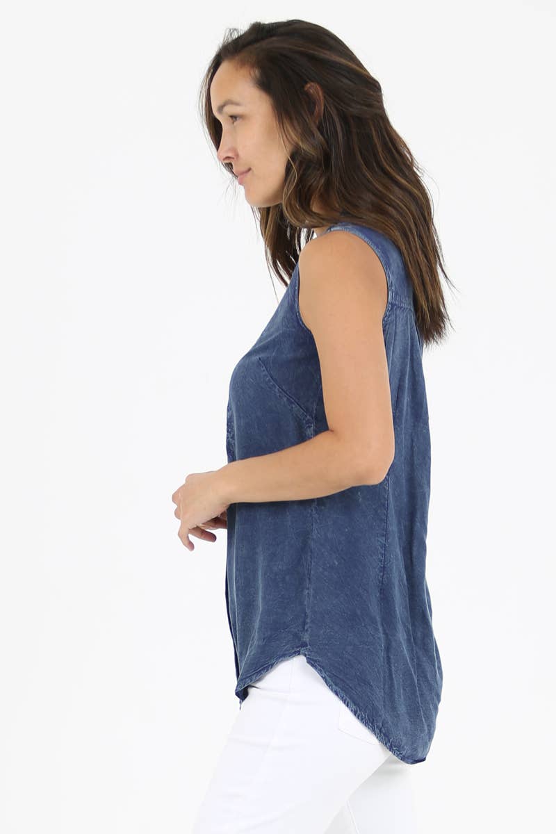 Nostalgia – Großhandel Tunika – Damen – BESTICKTES TANKTOP N2M81-ASIS6