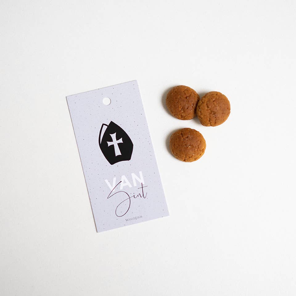 MOODZ design - Vente Textes pour étiquette cadeau - Etiquette cadeau - Van Sint