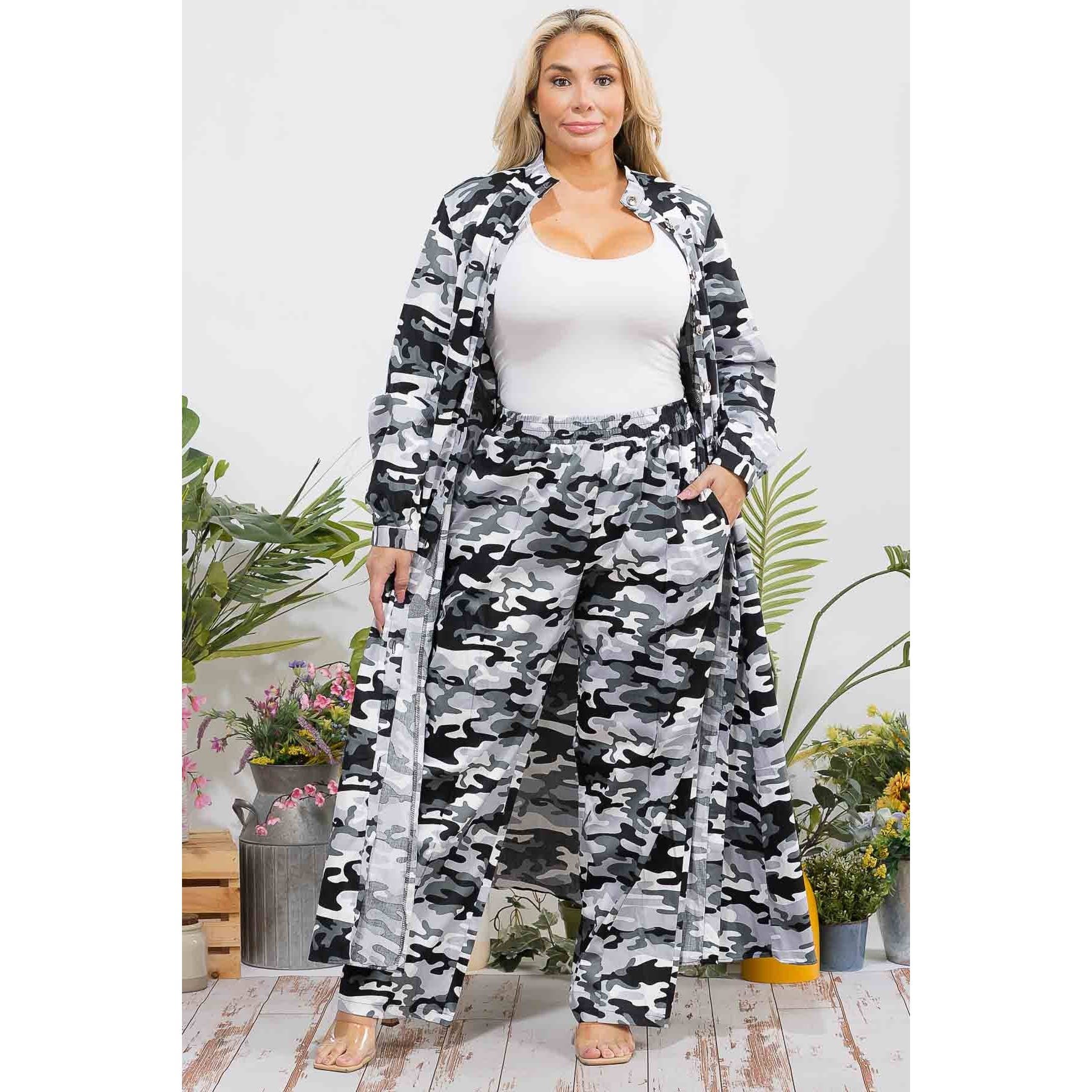 omgstyles – wholesale Top & pants set (NOT Loungewear) – Women's – Plus Size Printed Two Pc Set11