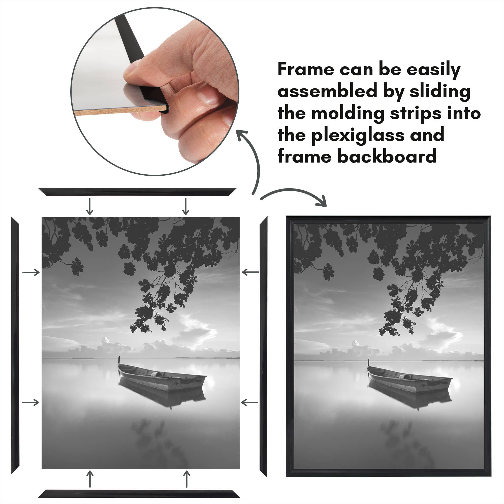 Americanflat - Wholesale Picture Frame - 3 Pack Lightweight Poster Frames3