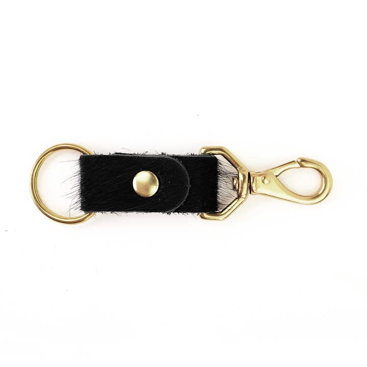 Llavero - Pelo negro en piel para venta al por mayor de Primecut