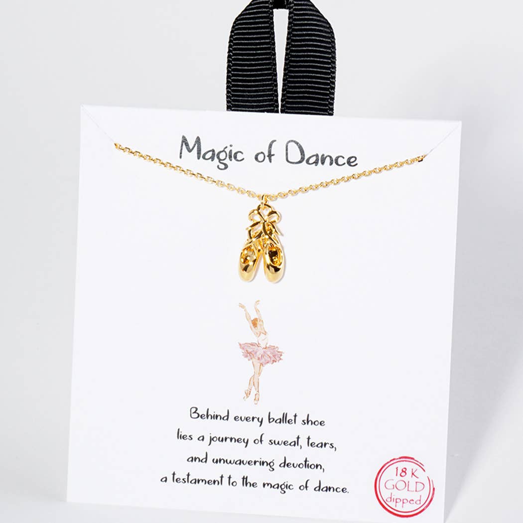 Fashion City - Wholesale Pendant/Charm Necklace - Magic of Dance / Ballet Shoe Necklace4