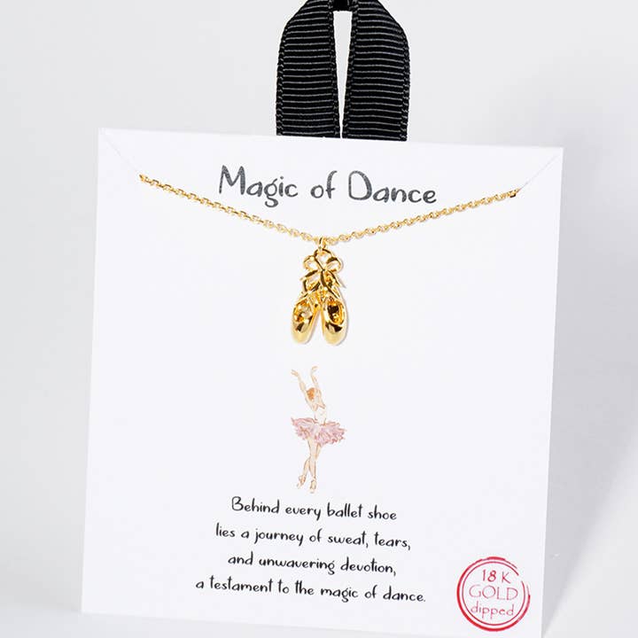 Fashion City - Wholesale Pendant/Charm Necklace - Magic of Dance / Ballet Shoe Necklace4