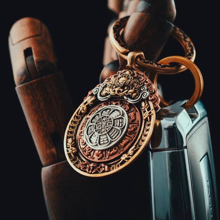 Coppertist.wu - Vente Breloques/médailles personnalisées - Pendentif Neuf Palais Bagua