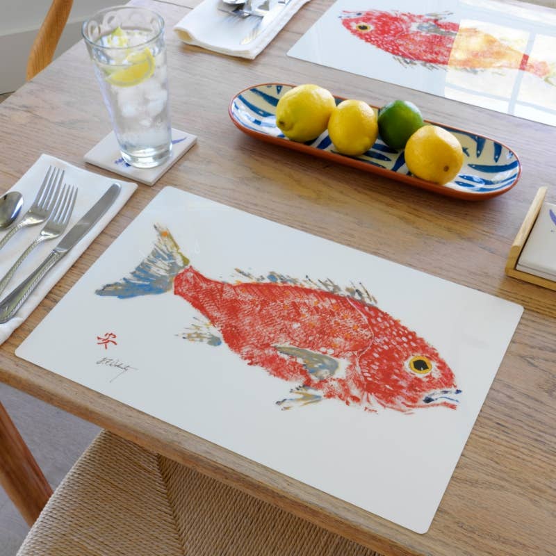 Fish Aye Trading - Wholesale Placemat - Red Snapper Placemat | Beach House3