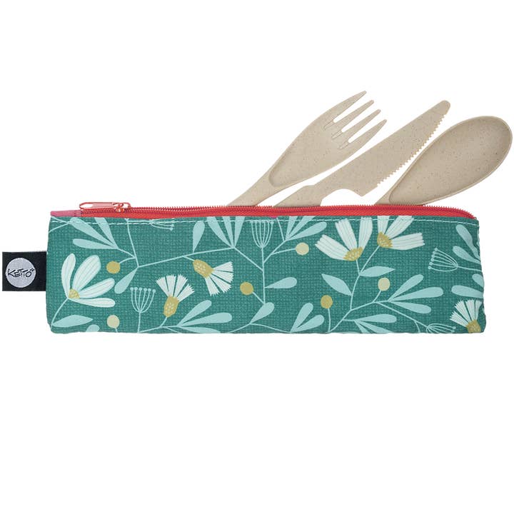 Ketto - Wholesale Assorted cutlery set - Reusable - portable utensils with pouch Zero waste - Canari1