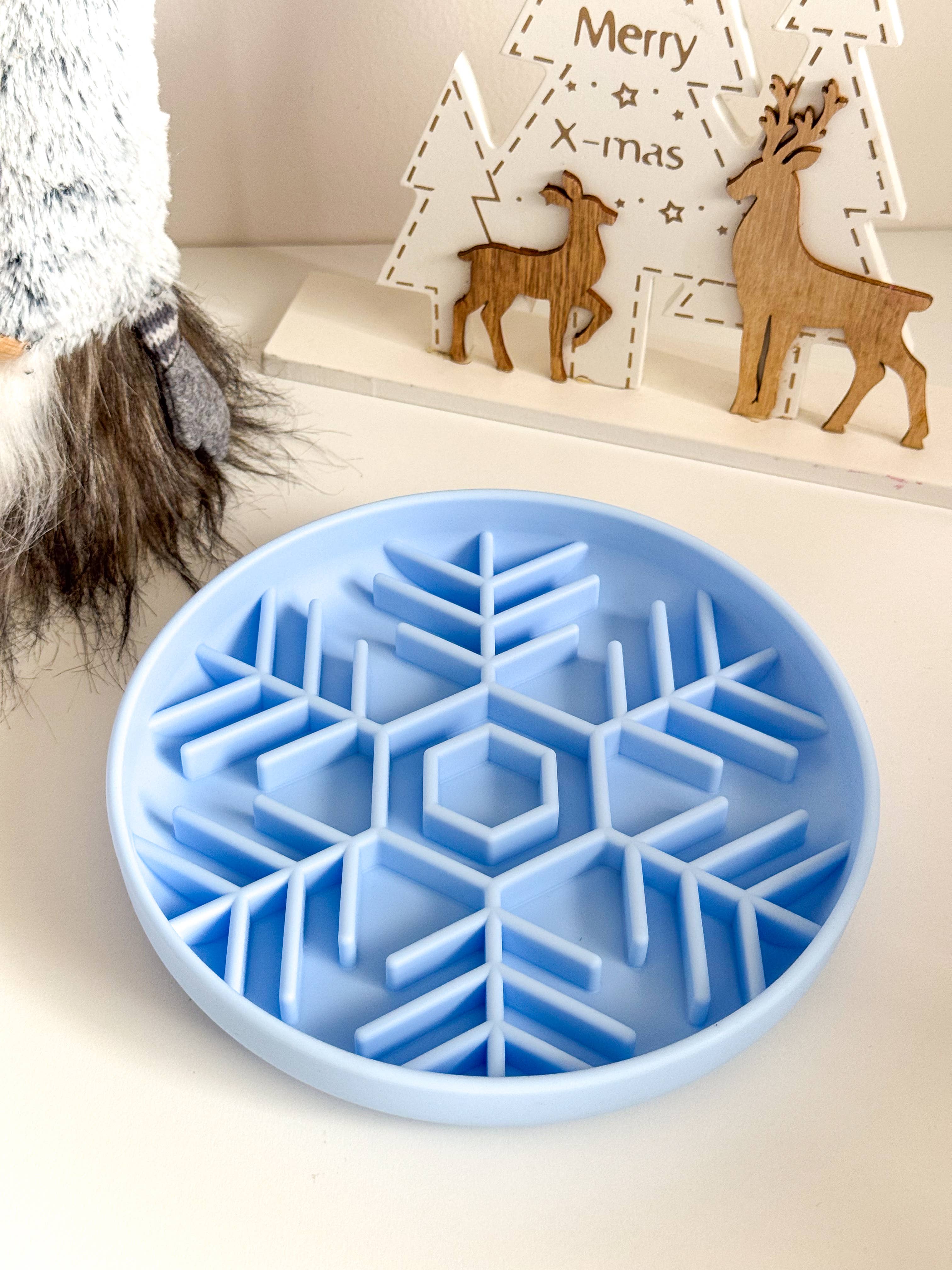 Doggotique - Wholesale Pet Food Mat - Dog - Snow Slow Bowl, sweet mat winter, feeding mat4