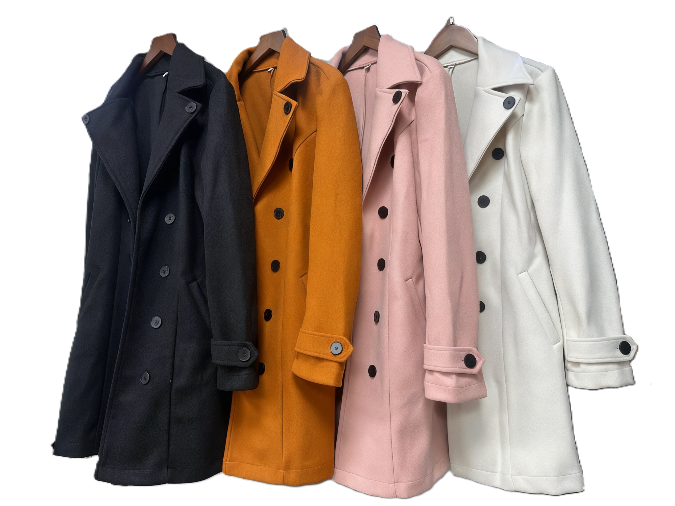 HIDDENBRAND - Wholesale Coat - Women's - Elegant Lapel Mid-Length Fashion Coat4