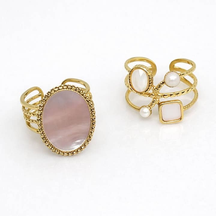 Rêveuse-Set - Perlmutt für den Großhandel von Poudre Bijoux