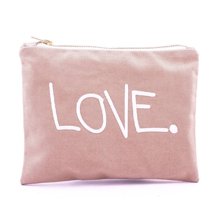 LOVE. pouch small beige for wholesale by LINDA HERING