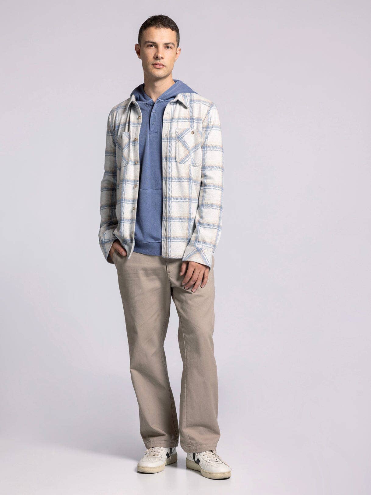 Thread & Supply (Mens) - Vente Chemise à col boutonné – homme - Chemise CLARK à manches longues avec boutons18