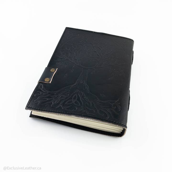 Exclusive Art Inc - Vendita all'ingrosso Diari/agende - Diario in pelle - Albero della vita con 7 pietre4