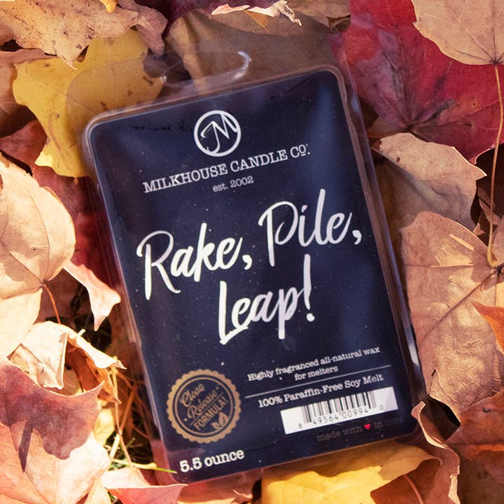 Milkhouse Candle Company - Wholesale Wax Melt - 5.5 oz Wax Melts: Rake, Pile, Leap!1