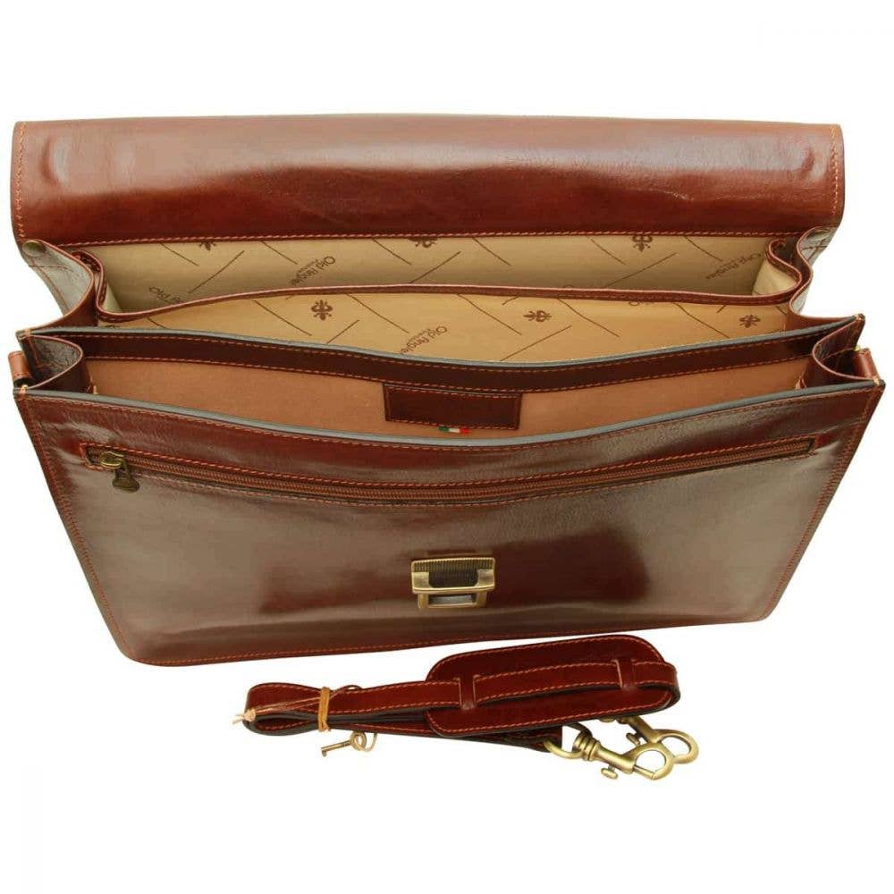 Old Angler Firenze - Wholesale Briefcase - Unisex - Leather Laptop Briefcase3