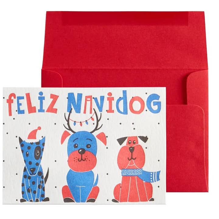 Feliz Navidog Single Christmas Card and other Purchase Wholesale lotes navidad. Free Returns & Net 60 Terms on Faire trending on Faire.