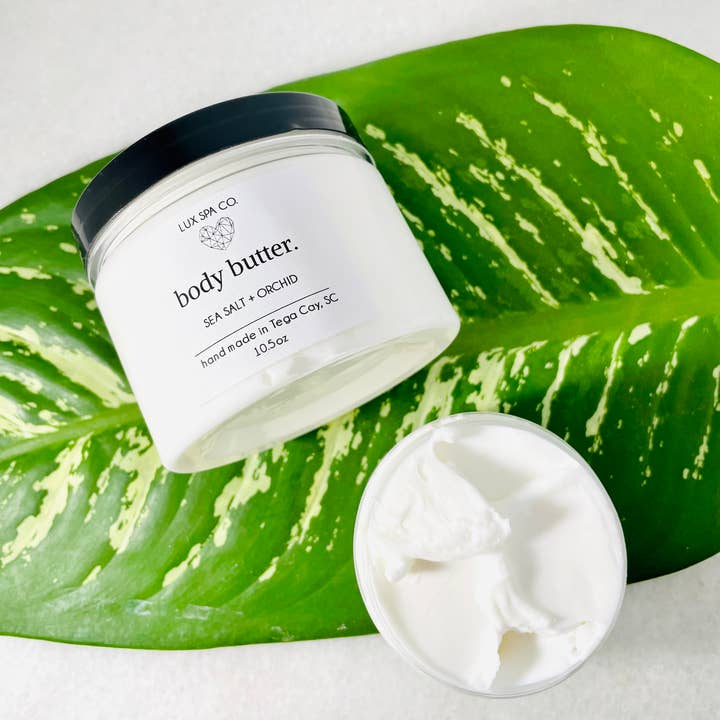 Sea Salt Orchid Body Butter for wholesale by Lux Spa Co.