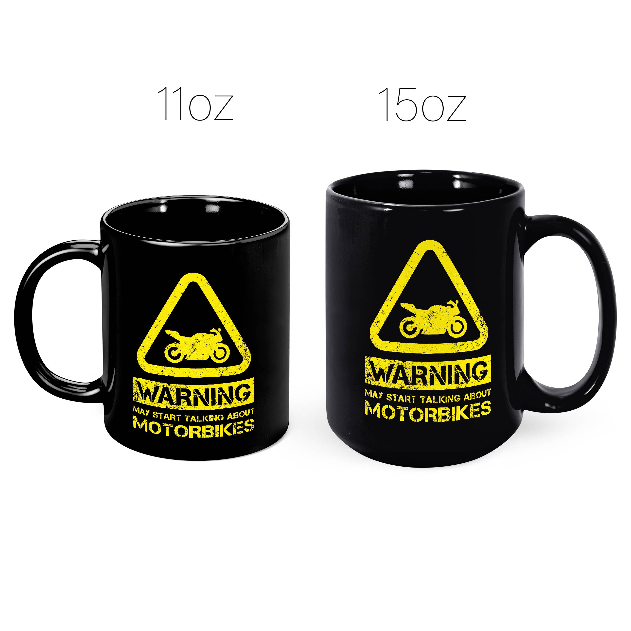 Mug Monster - Vendita all'ingrosso Tazza - Tazza da moto con scritta «Warning May Start Talking about Motorbikes»7