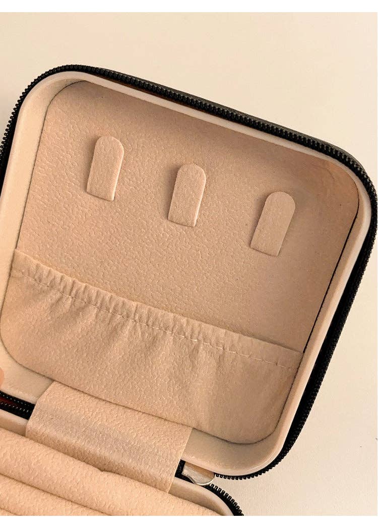 Dipped Shop - Wholesale Jewelry Box/Organizer - Color Block Zipper Closure Jewelry Case DPC2516122