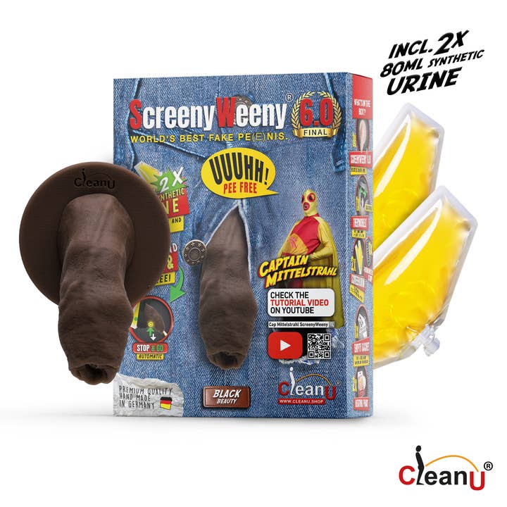 CleanU - Wholesale Prank/Gag Gift - Screeny Weeny 6.0 - Black - Beauty1