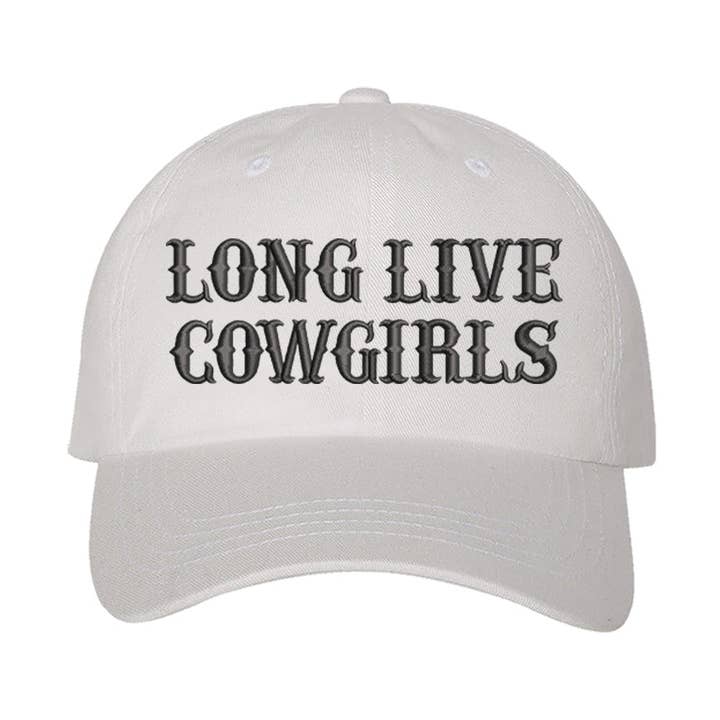 Long Live Cowgirls Embroidered Baseball Cap for wholesale by DSY Lifestyle