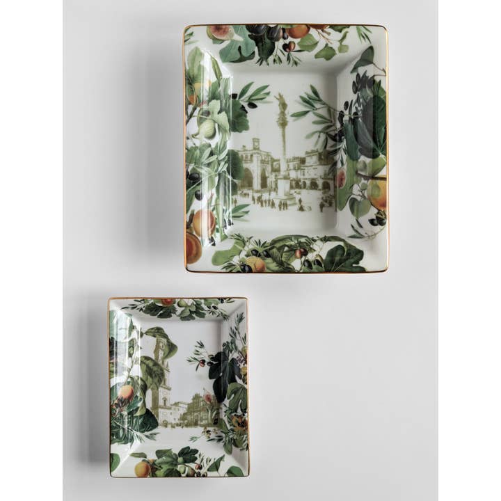 Porcelaine Apulie : vide-poche et cendrier pour la vente par Vito Nesta Grand Tour