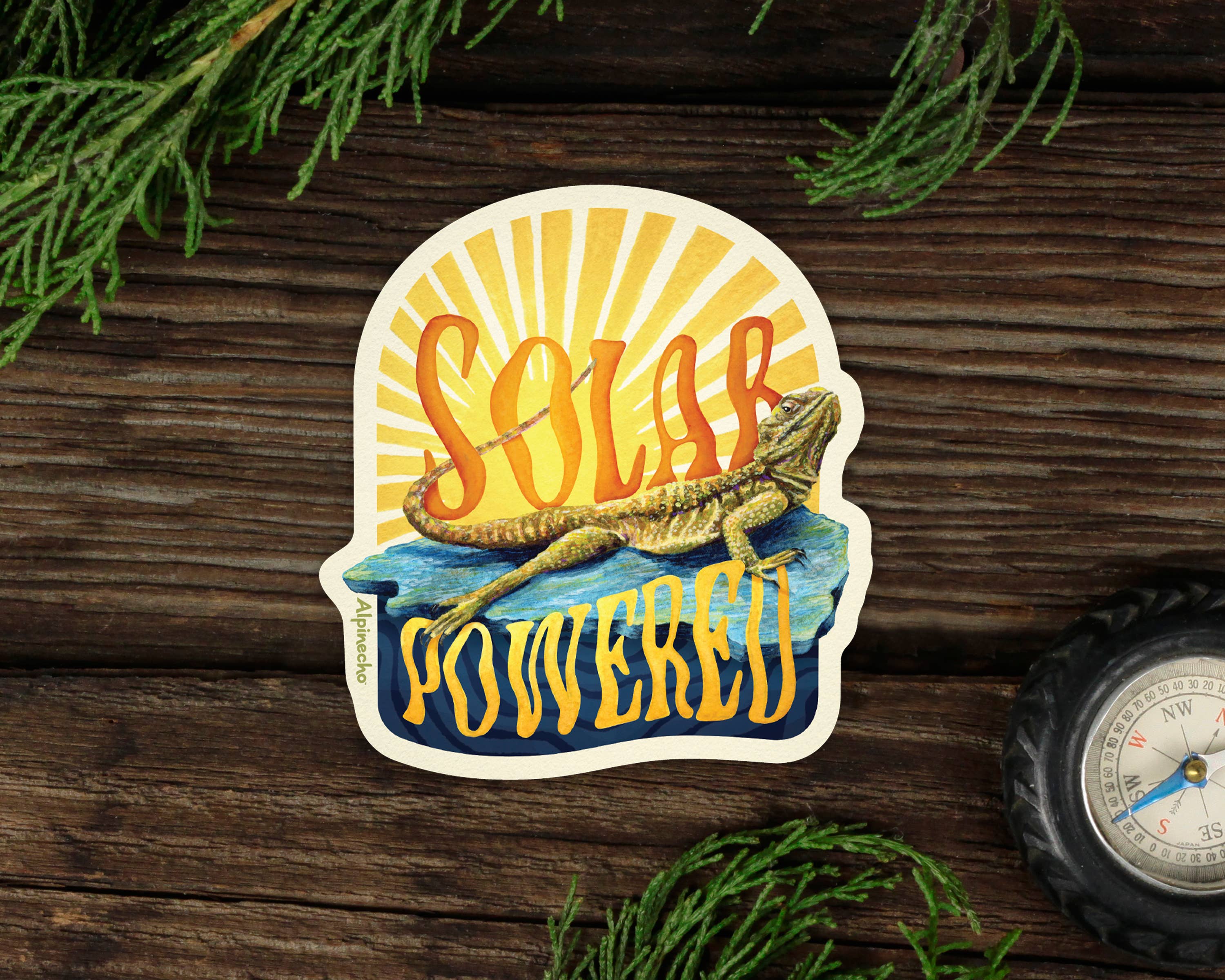 Alpinecho - Wholesale Sticker - Solar Powered Lizard Sticker