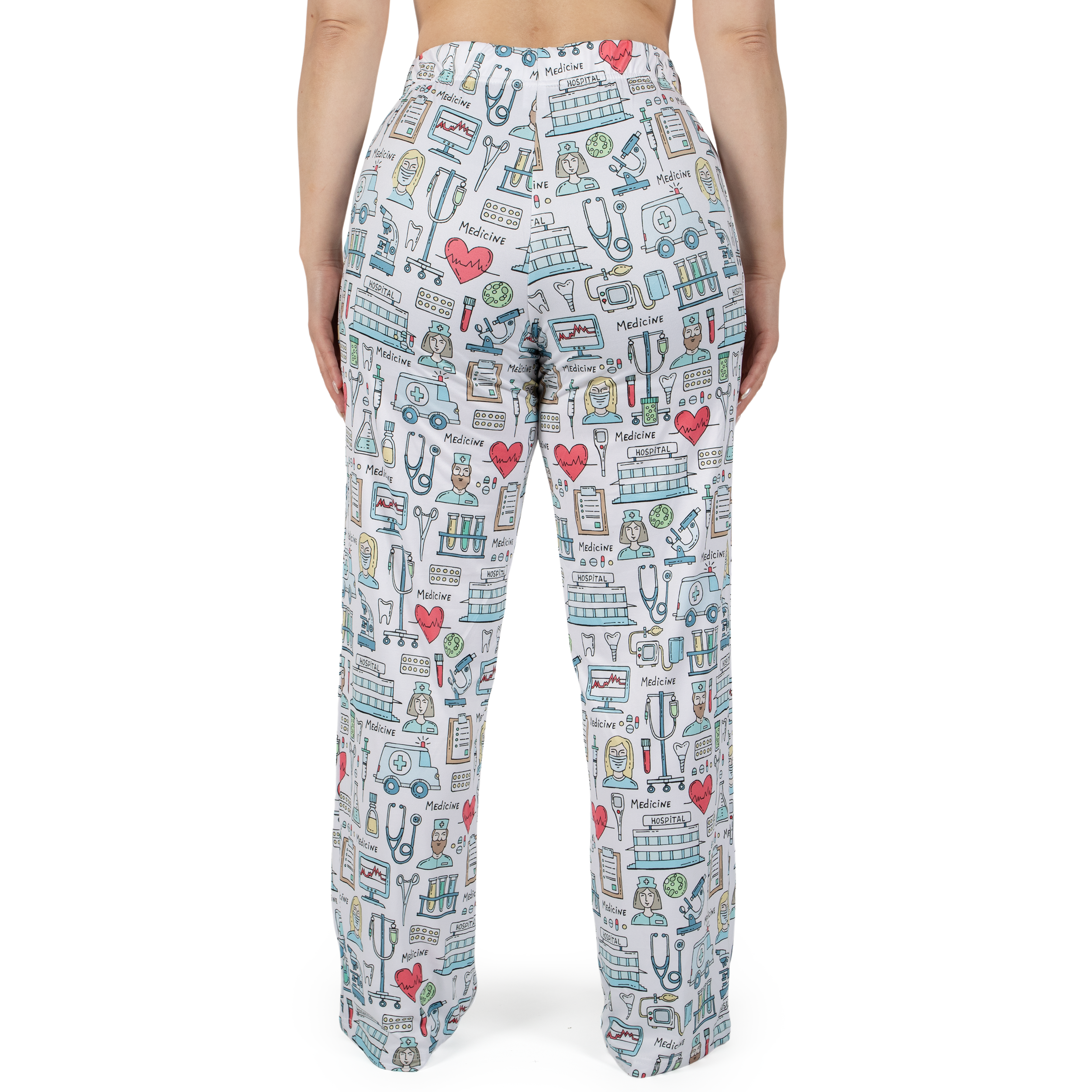 BRIEF INSANITY - Wholesale Sleepwear Bottom - Unisex - Nurse Life (White) Lounge Pants4