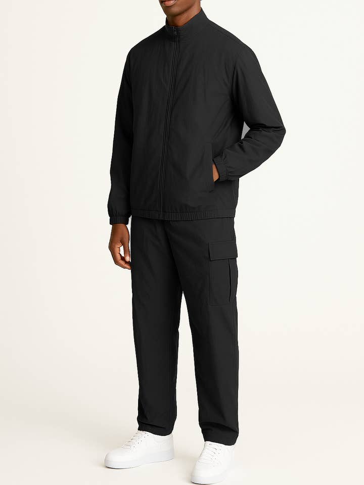 Nylon Windbreaker Zip Up 2 pc Cargo Set for wholesale by WEIV