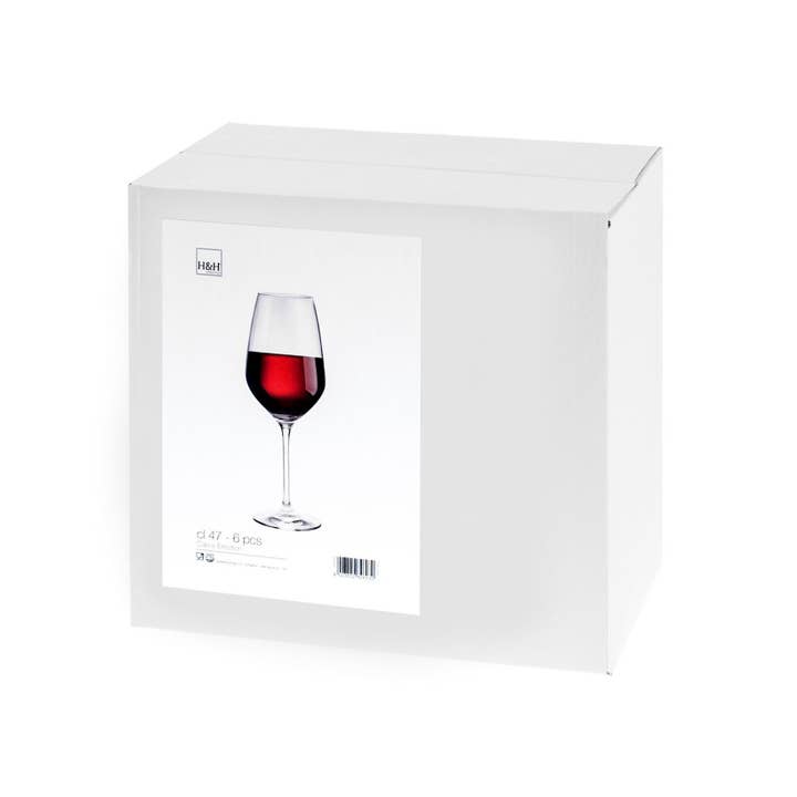 H&H - Wholesale Wine Glass - Red Wine Glass Emotion In Glass cl 471