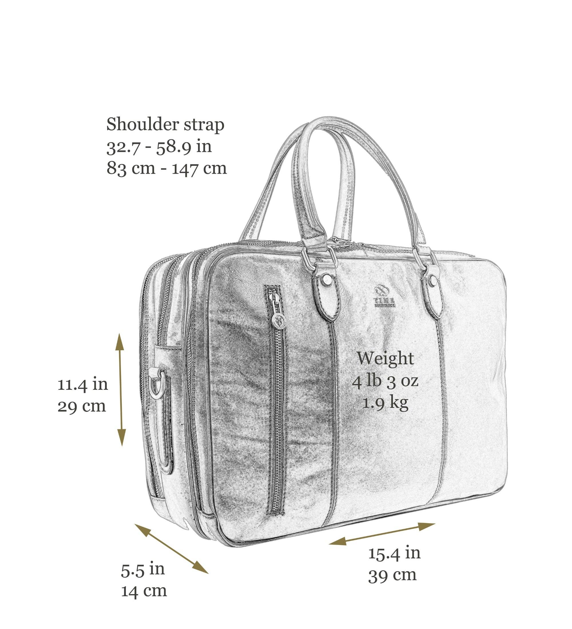 Time Resistance – Engroshandel Dokumentmappe – Unisex – Læderkonvertibel dokumentmappe-rygsæk - Farvel til våbnene10