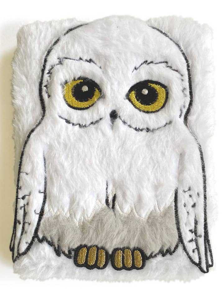 Harry Potter Journal Notebook - Plush Hedwig for wholesale by Paper House Productions