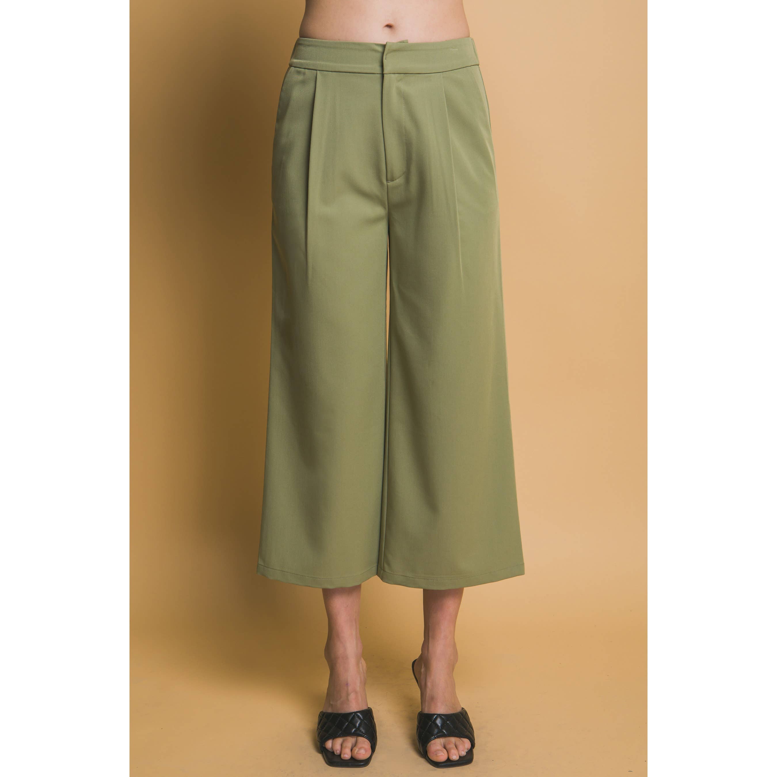 Apolline – wholesale Byxor - Dam – Breda byxor med veck och resårmidja15