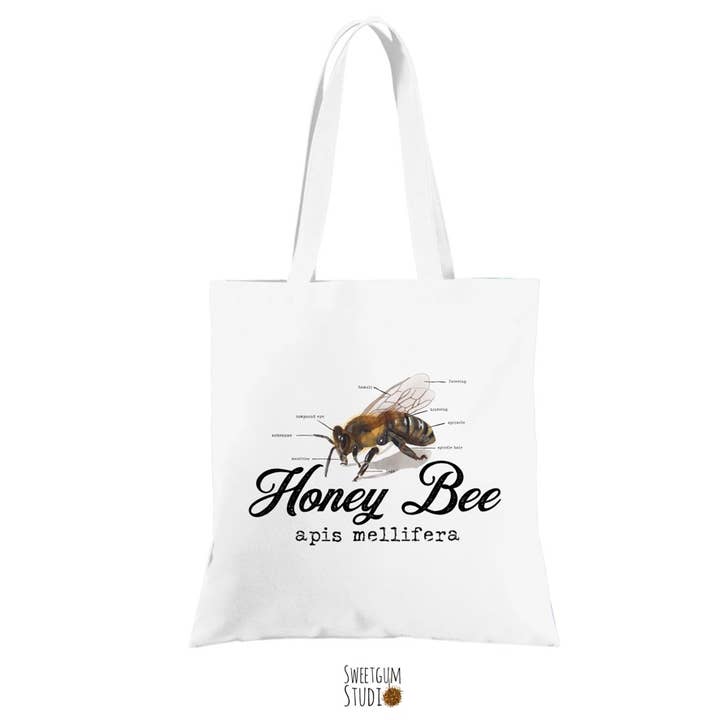 Honey Bee Tote for wholesale by Sweetgum Studio