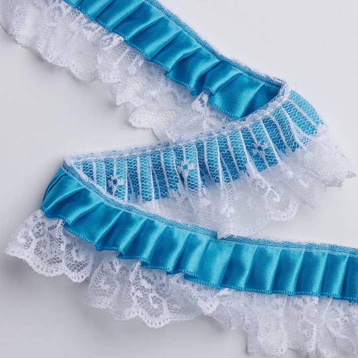 Factory Direct Craft - Wholesale Ribbon - Gift Wrapping - Ruffled Ribbon & Lace Trim (6 @25yds) - Select Color
