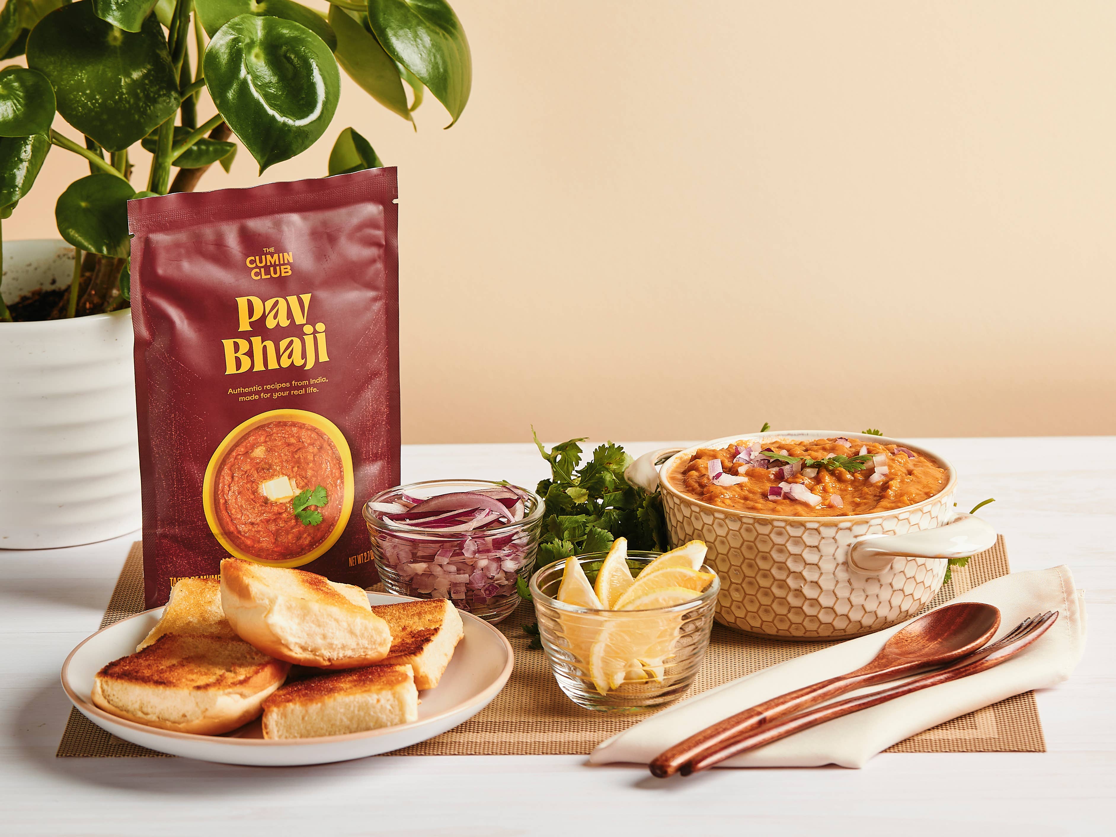 The Cumin Club - Wholesale Shelf Stable Prepared Meal - The Cumin Club Pav Bhaji - Ready to eat Indian Meal 1
