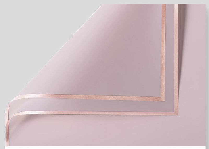 Elegant Design Supply – wholesale Flat wrap – Gold Edge Waterproof Flower Wrapping Paper (20 sheets-bag)30