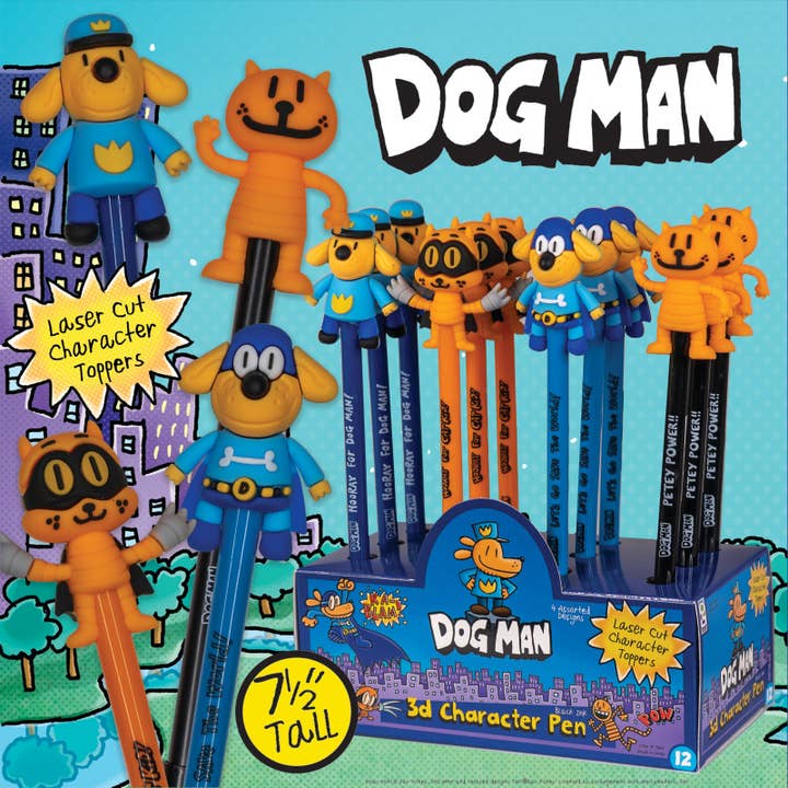 Geddes - Wholesale Pen - Dog Man Character Pen 12/display5
