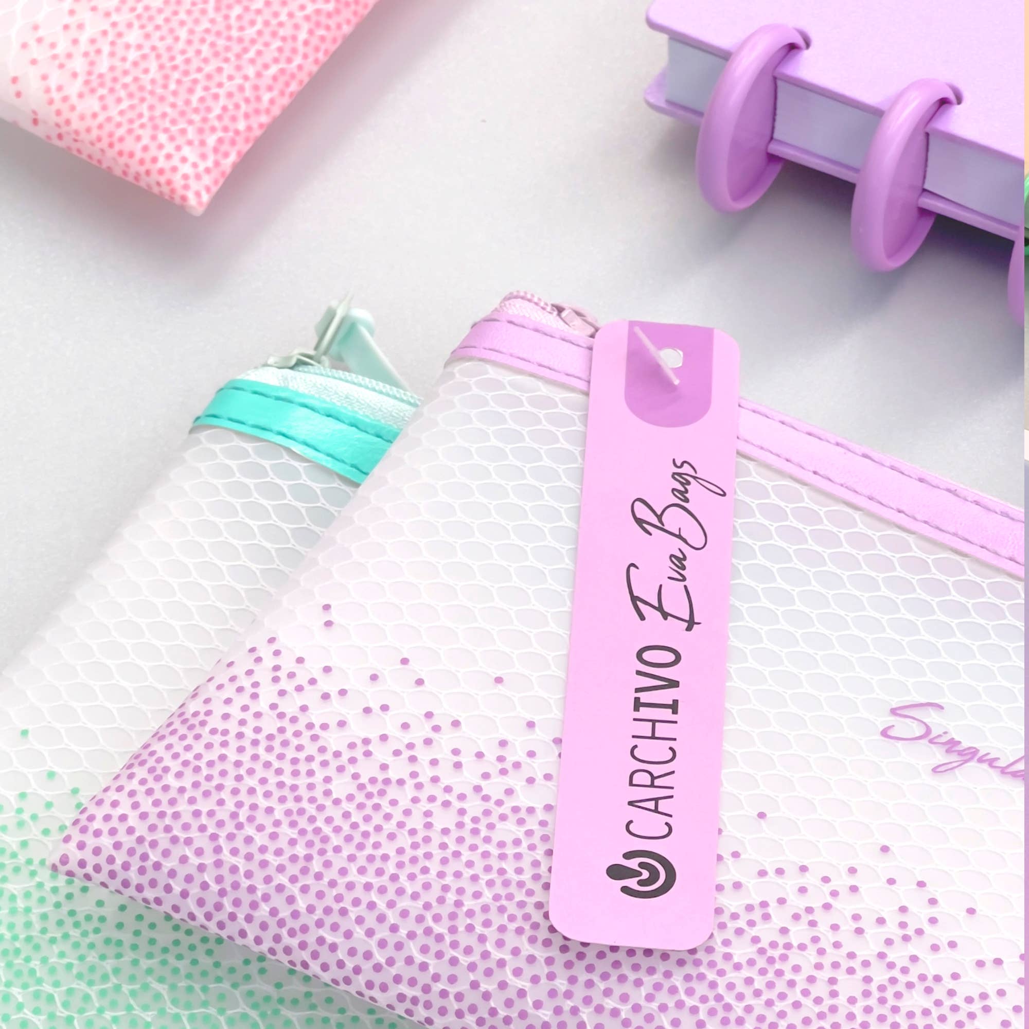 CARCHIVO – Engroshandel Penalhus – Display med Eva Bag Sense lynlåsposer i pastelfarver4