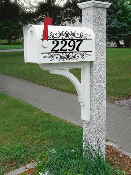 Mailbox Vinyl Decal (Set of 2 decals) MB07 for wholesale by Yellowstone Decals / Shirts and Giggles