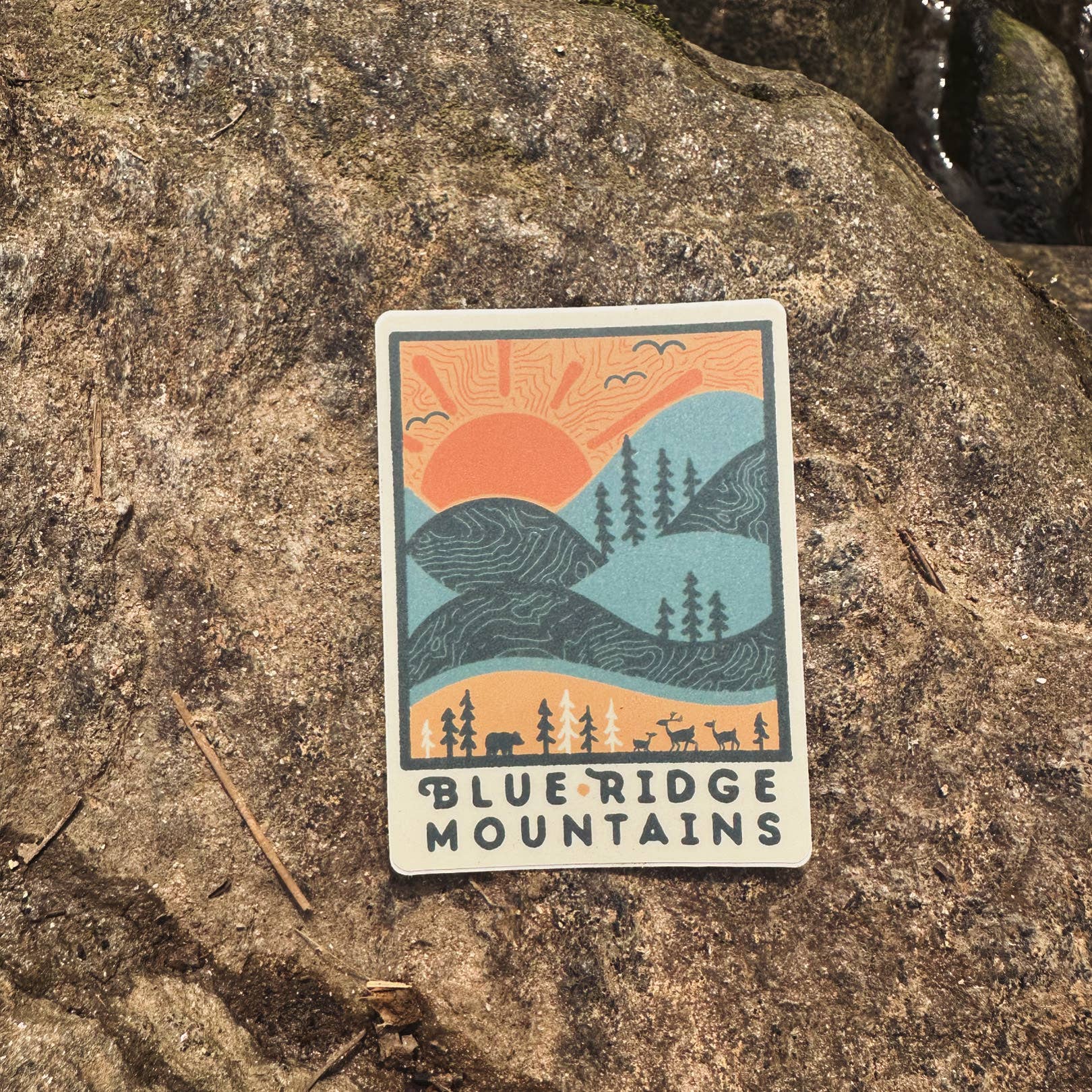 Menottees - Wholesale Sticker - Day Ridge (The Sun Shines) // A Blue Ridge Mountains Sticker2