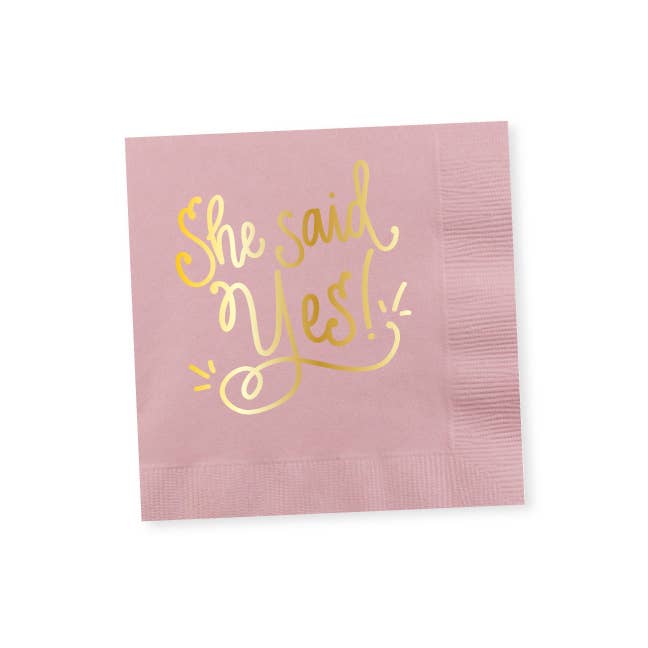 Natalie Chang - Wholesale Disposable Cup - She Said Yes! | Engagement Cups & Napkins (ALL)2
