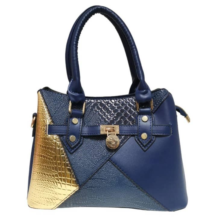 Superbia – wholesale Tote bag – Women's – Multi Colour Tote Bag with Padlock Detail -JH0029