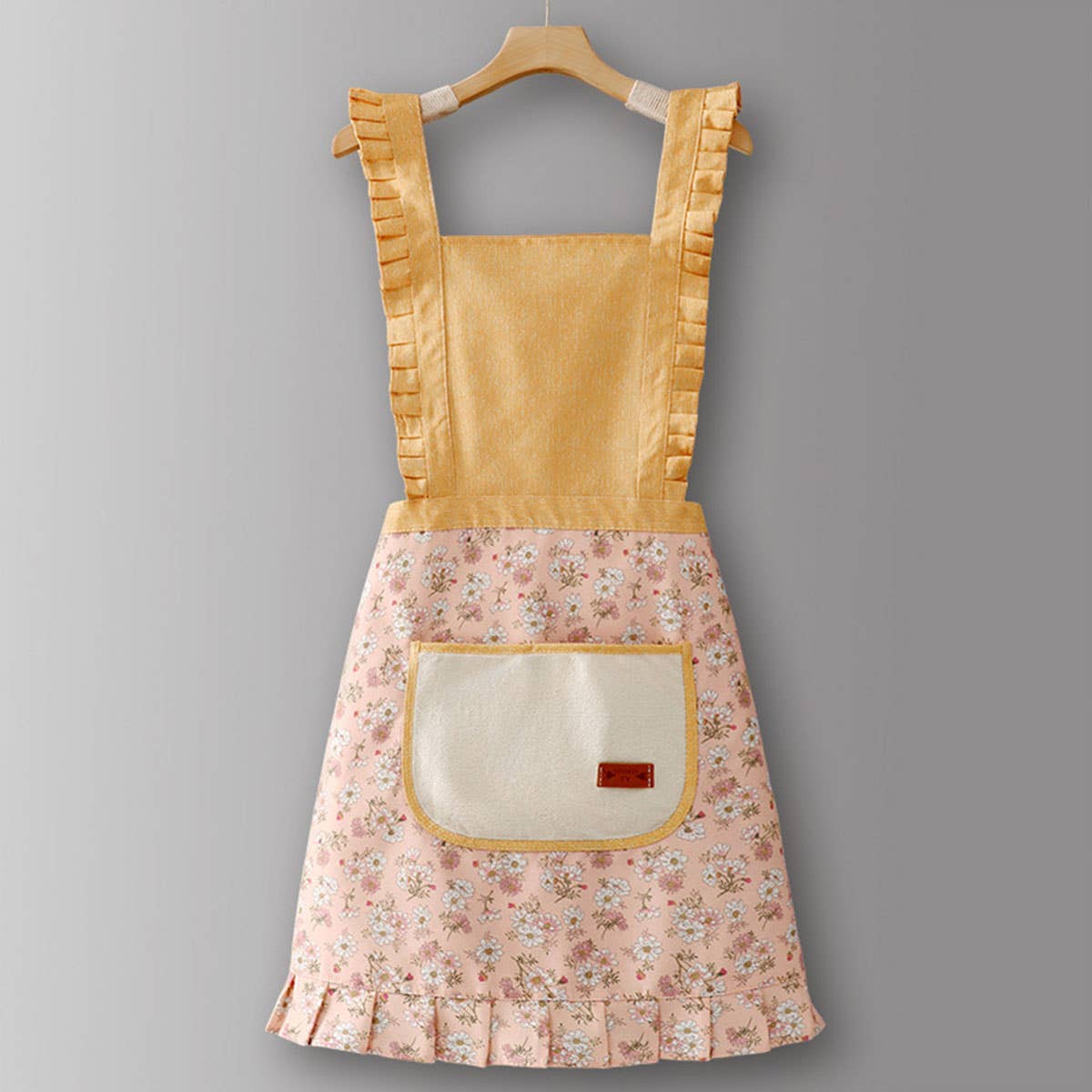 ACCITY - Wholesale Apron - Cute Floral Canvas Apron for Women with Straps_CWMM65801