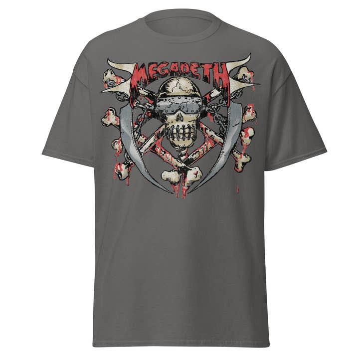 MegaDeth - Hand Painted Vic Jumbo Print T-Shirt for wholesale by Hyper Iconic