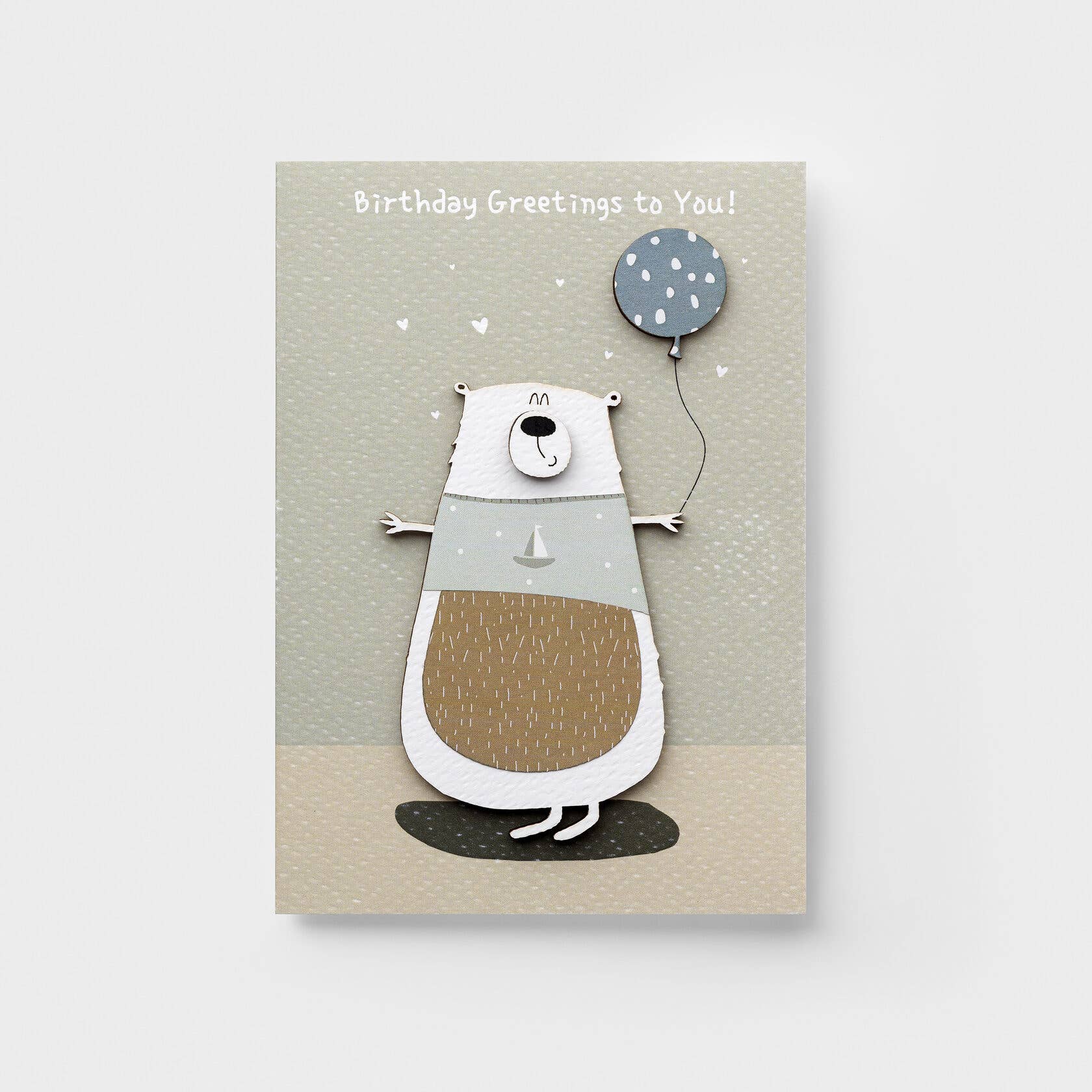 PESKOVOI - Vente Cartes d'anniversaire - Carte d'anniversaire en bois 3D Ours – Carte de vœux d'anniversaire faite à la main1