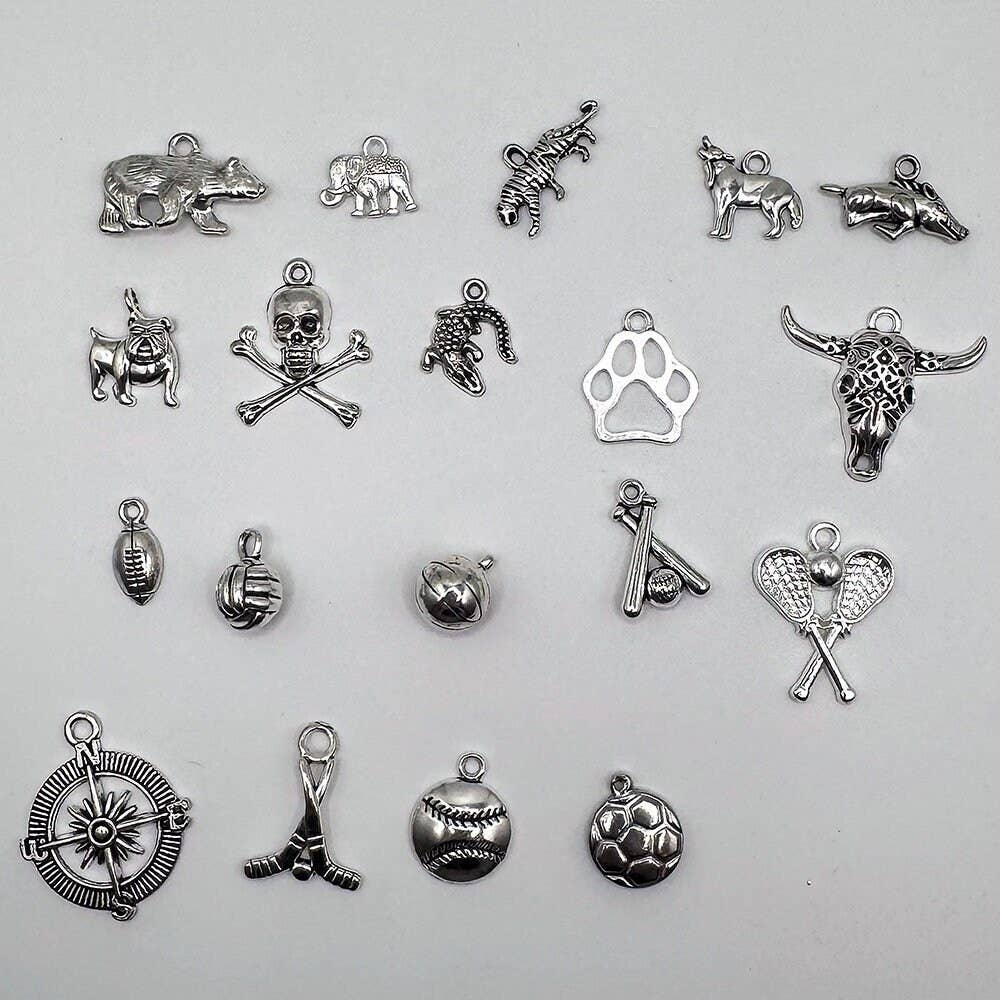 Fish Towne Designs, LLC - Wholesale Jewelry Set - Navy Blue and White Game Day Bracelet Stack8