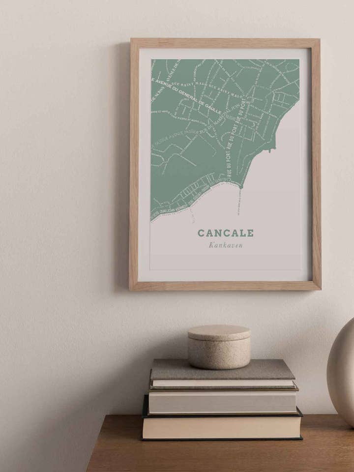 Affiche Le Bon Plan - Cancale Vert Christe pour la vente par Zébu