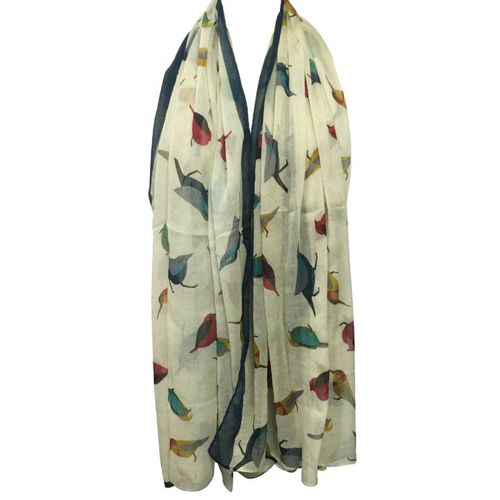 Wrapables.com - Wholesale Scarf - Women's - Wrapables Soft Viscose Bird Print Multi-Style Scarf26