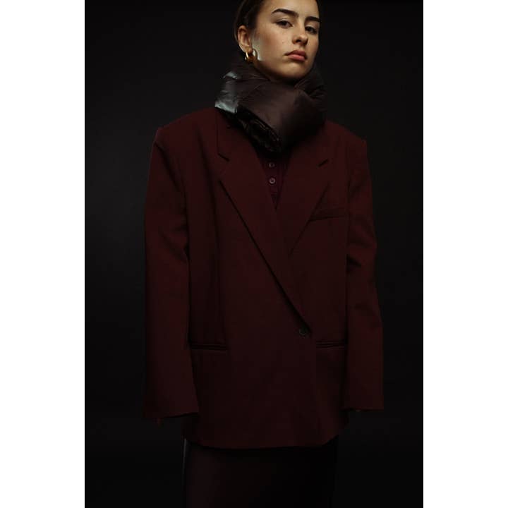 Abstract - Wholesale Scarf - Unisex - Mini padded scarf in solid nylon14