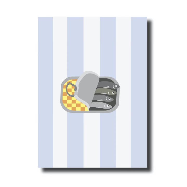 Postcard · Anchovies in a can for wholesale by De Lange Tafel